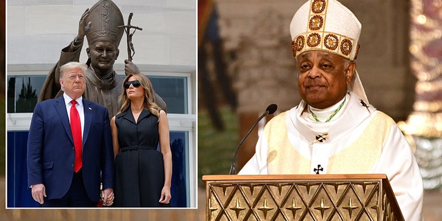 The Rev. Wilton D. Gregory, archbishop of Washington issued a scathing condemnation of President Trump's visit to the Saint John Paul II National Shrine Tuesday with first lady Melania Trump. (Photo by EVA HAMBACH/AFP via Getty Images)