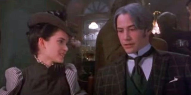 Winona Ryder and Keanu Reeves in the 1992 film 'Dracula.'