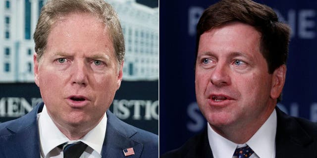 Geoffrey Berman, left, and Jay Clayton.