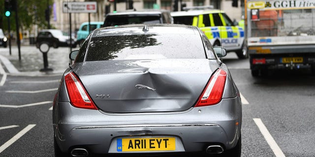 Boris Johnson involved in minor auto accident after protester runs into road