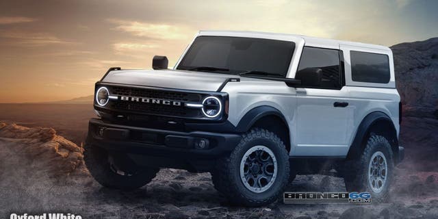 The Bronco6G.com fan site created this speculative rendering of the new Bronco based on images of camouflaged prototypes and insider information.