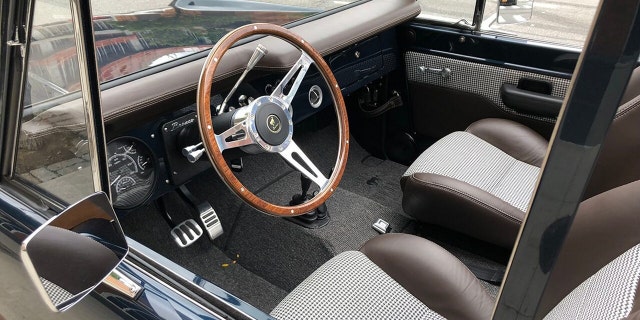 Gateway Bronco's feature retro switchgear and high-end materials, like the Porsche-sourced upholstery in this one.