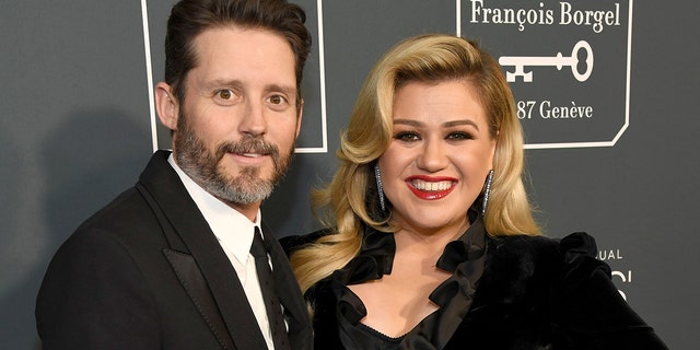 Brandon Blackstock and Kelly Clarkson at the 25th Annual Critics’ Choice Awards in Santa Monica, Calf., in January 2020. (Kevin Mazur/Getty Images for Critics Choice Association, File)