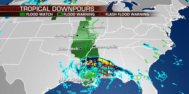 Tropical Depression Cristobal is bringing the threat of flooding.