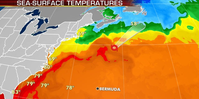 Tropical Storm Dolly is forecast to weaken as it moves over much colder water in the next couple of days.