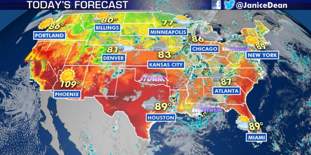 The national forecast for June 22, 2020.