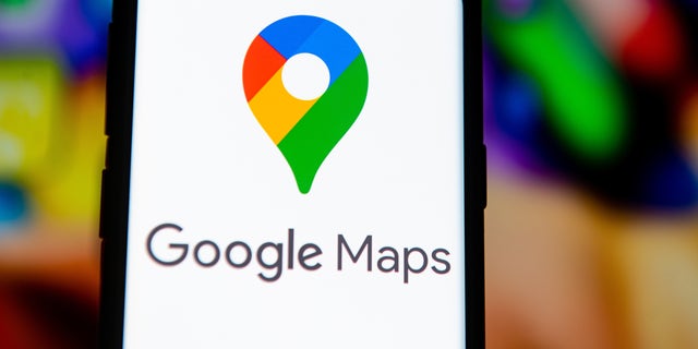 In this photo illustration a Google Maps logo seen displayed on a smartphone. (Photo Illustration by Mateusz Slodkowski/SOPA Images/LightRocket via Getty Images)