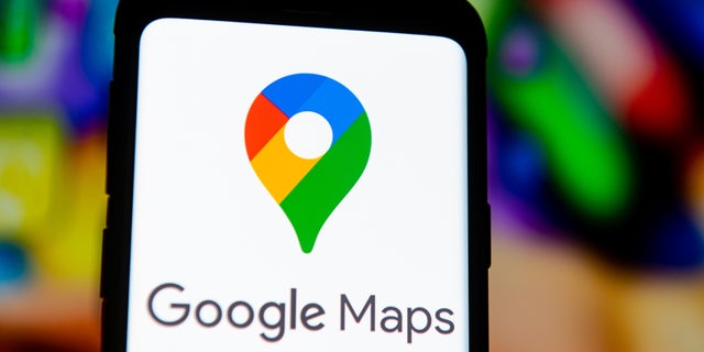 In this photo illustration a Google Maps logo seen displayed on a smartphone. (Photo Illustration by Mateusz Slodkowski/SOPA Images/LightRocket via Getty Images)