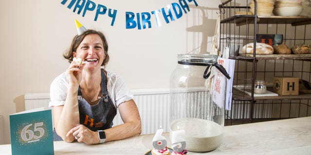 Anna Herbert at Hobbs House Bakery threw a party for their 65-year-old Sourdough starer.