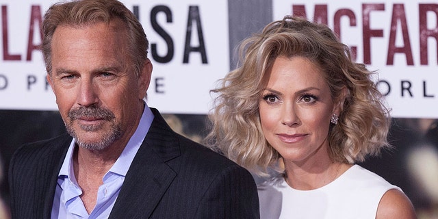 Kevin Costner and wife Christine Baumgartner