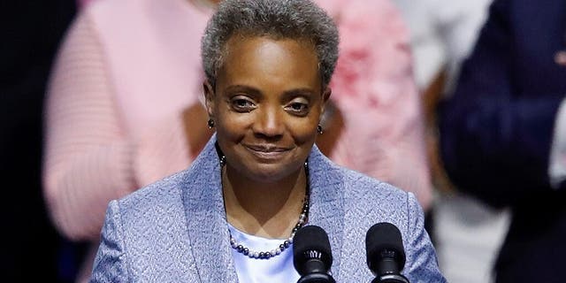 Lori Lightfoot speaks after being sworn in as Chicago's 56th mayor.