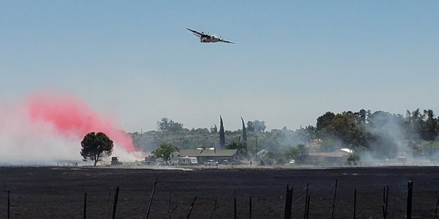 The Nelson Fire in Butte County, California destroyed three homes and scorched some 95 acres on Wednesday.
