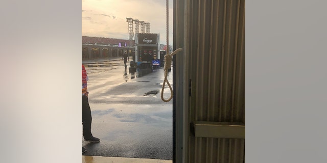 NASCAR President Steve Phelps said this photo of the 'noose' was taken by NASCAR security. (NASCAR)