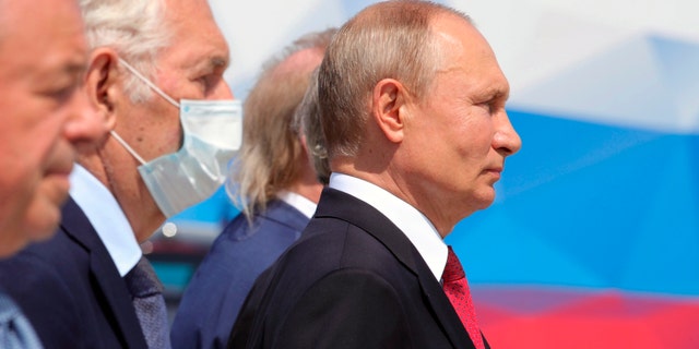 Putin made his first public appearance Friday in more than two months. (AP/Sputnik/Kremlin Pool Photo)