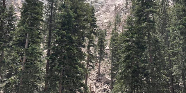 A magnitude 5.8 earthquake on Wednesday in California triggered a rockslide at Whitney Portal in California.