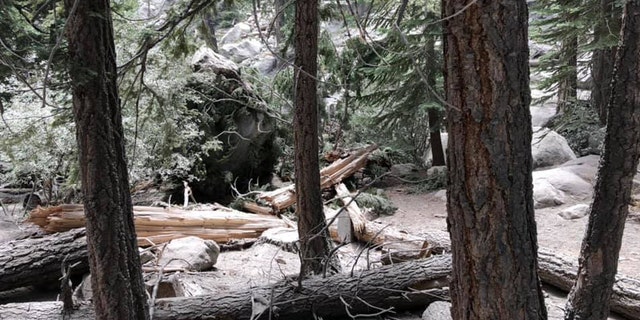 A magnitude 5.8 earthquake on Wednesday in California triggered a rockslide at Whitney Portal in California.