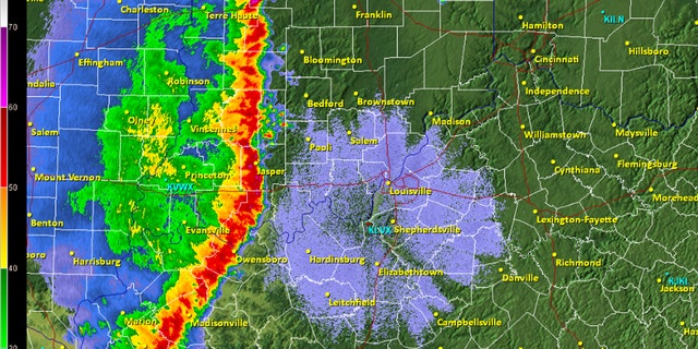 A squall line can be hundreds of miles long but are typically only 10 or 20 miles wide.