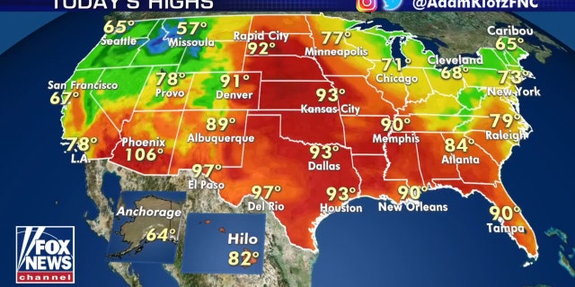 The national forecast for June 14, 2020.