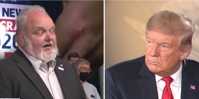 An audience member in Green Bay, Wis., asks President Trump about how the administration will keep the streets safe from unrest. 