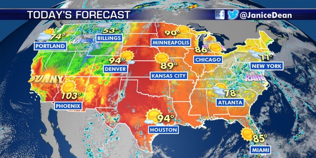 The national forecast for June 17, 2020.