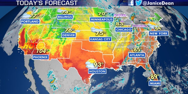 The national forecast for June 10.