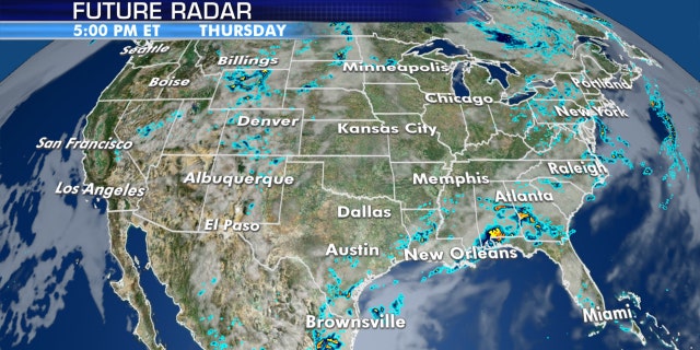 Drenching storms as possible on Wednesday along the Gulf Coast.