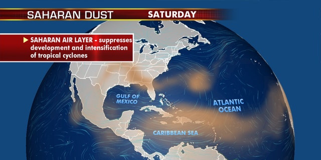 The airmass will move into the South and Gulf Coast by the weekend.