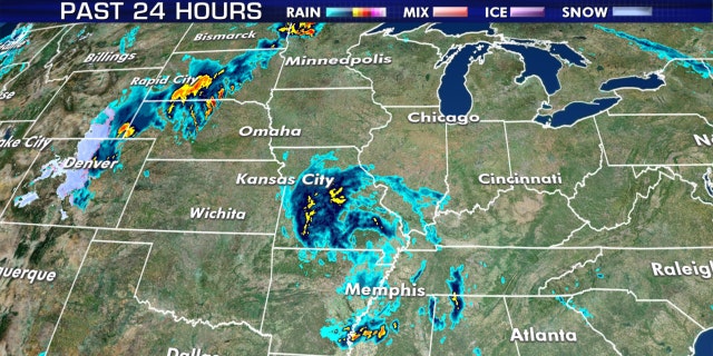 Tropical Depression Cristobal is bringing gusty winds and heavy rain across the Midwest.