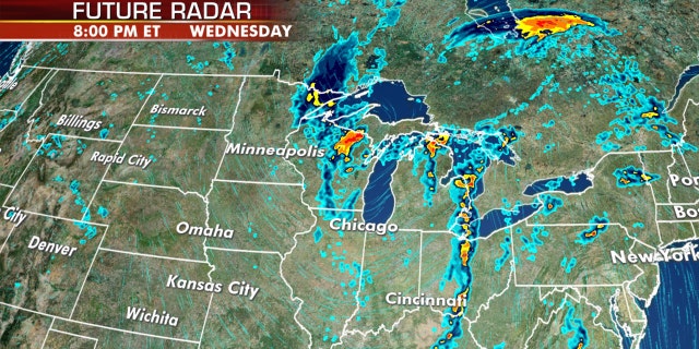 Tropical Depression Cristobal is forecast to merge with a new storm system and re-intensify as it moves over the Upper Midwest.