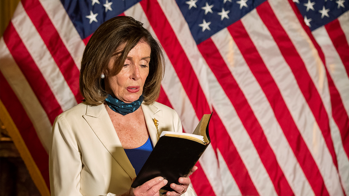 Nancy Pelosi Wields Bible Quotes Bush Obama In Response To Trump Fox News