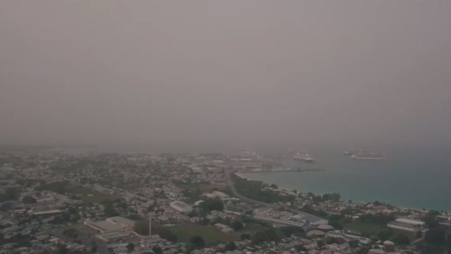 Saharan dust blankets Caribbean as 'significant' cloud triggers air quality alerts, 'severe dust haze' warnings