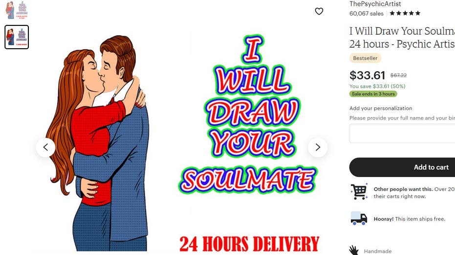 Psychic Artist gains popularity on Etsy for drawing pictures of your  future soul mate for 30  Fox News