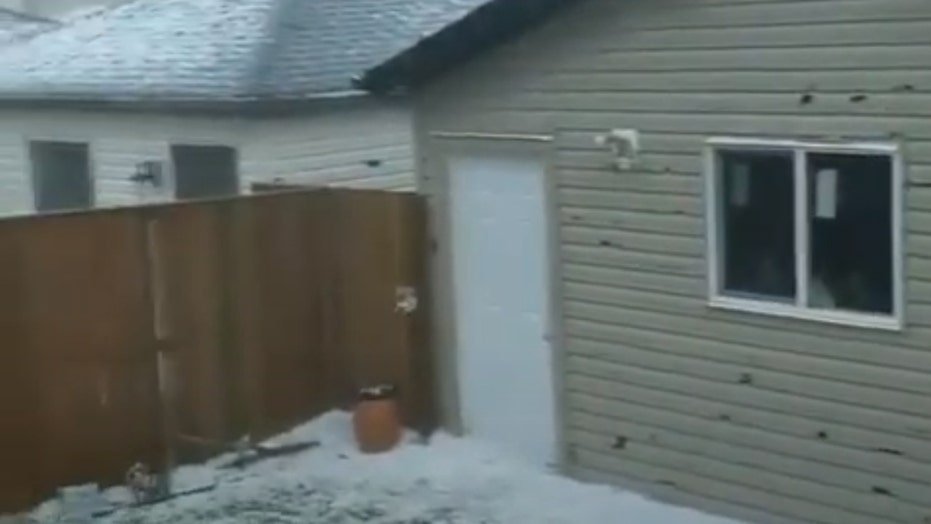 Hail Punches Holes In Siding Of Homes As Calgary Sees Catastrophic Damage From Severe Thunderstorms Fox News