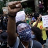 Rio de Janeiro, Brazil: People march in a protest called "Black Lives Matter". "I can't breathe", said some of the demonstrators, alluding to George Floyd's death. 