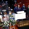 The Rev. Al Sharpton speaking at the memorial service.