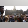 Amsterdam, Netherlands: People take part in a Black Lives Matter protest in front of the Royal Palace on Dam Square on Monday, June 1, 2020. 