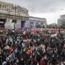 People have been protesting throughout Italy, to denounce the killing of George Floyd and show solidarity with anti-racism protests in the U.S. and elsewhere. 