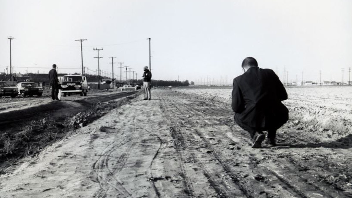 Photo crime scene photo taken in 1968 after Anita Louise Piteau was found dead at the location.