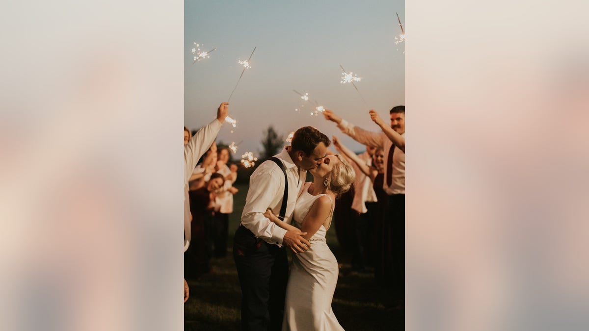 The Sargeants were given a sparking send-off at their wedding reception before immediately heading to Italy for deployment.