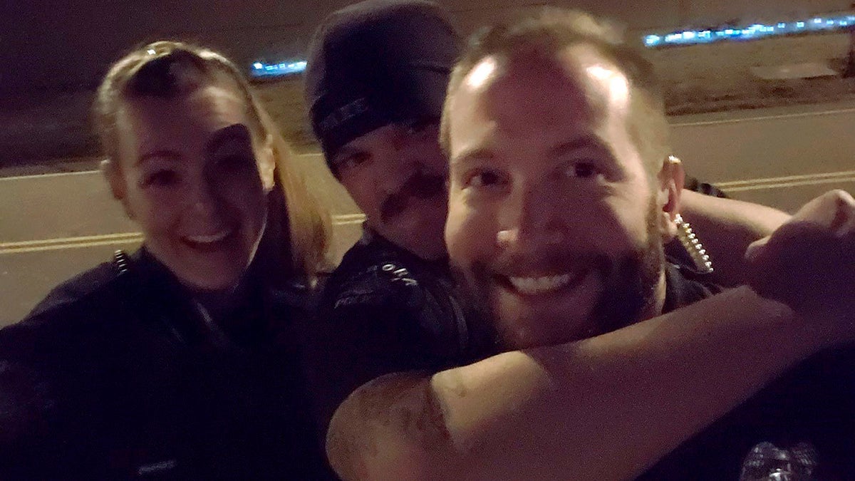 From left are Aurora (Colo.) Police Department officers Erica Marrero, Jaron Jones and Kyle Dittrich. Jones resigned earlier this week and Marrerro, Dittrich and Officer Jason Rosenblatt (not pictured) were fired Friday. (Aurora Police Department via AP)
