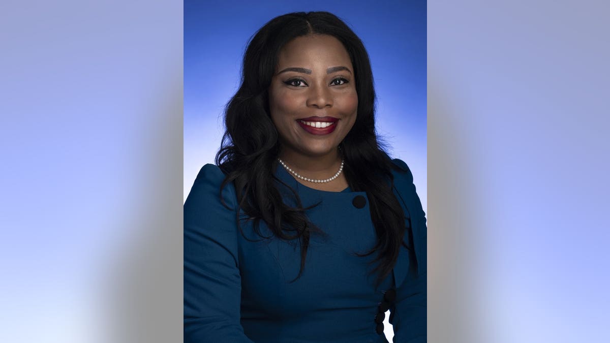 In a photo provided by the Tennessee State Senate, Tennessee state Sen. Katrina Robinson poses for a photo in Nashville, Tenn., date not known. Robinson has been charged with stealing more than $600,000 federal funds received by a health care company she directed and using the money to pay for her wedding and other personal expenses, federal prosecutors said July 29. 