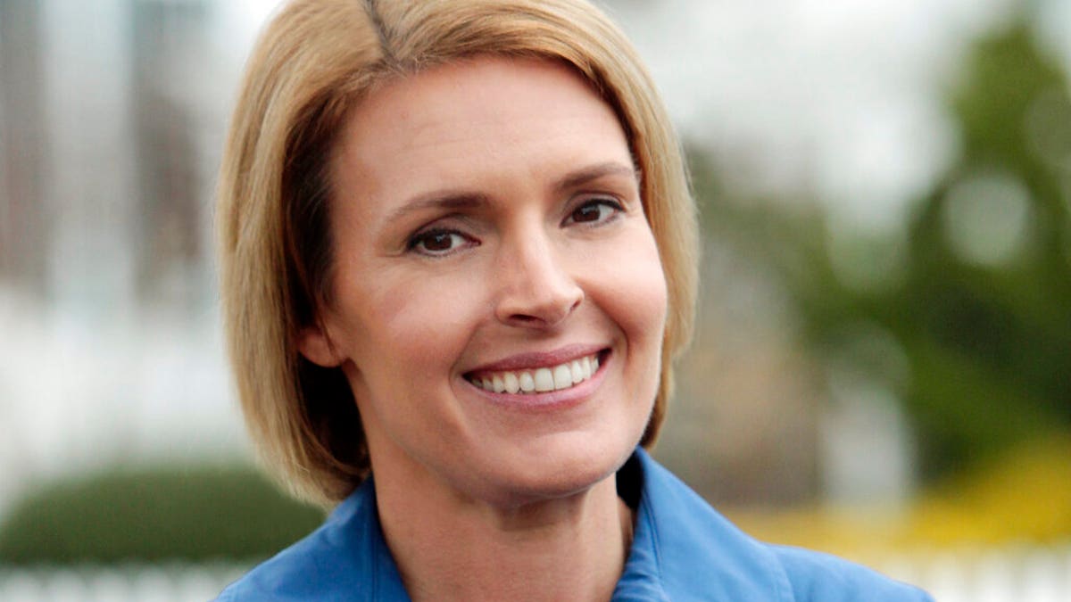 This undated photo provided by the Amy Kennedy for Congress campaign shows candidate Amy Kennedy in Brigantine, N.J. (Amy Kennedy for Congress via AP)