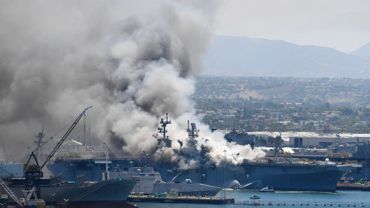 Navy charges sailor in connection with USS Bonhomme Richard fire that destroyed warship