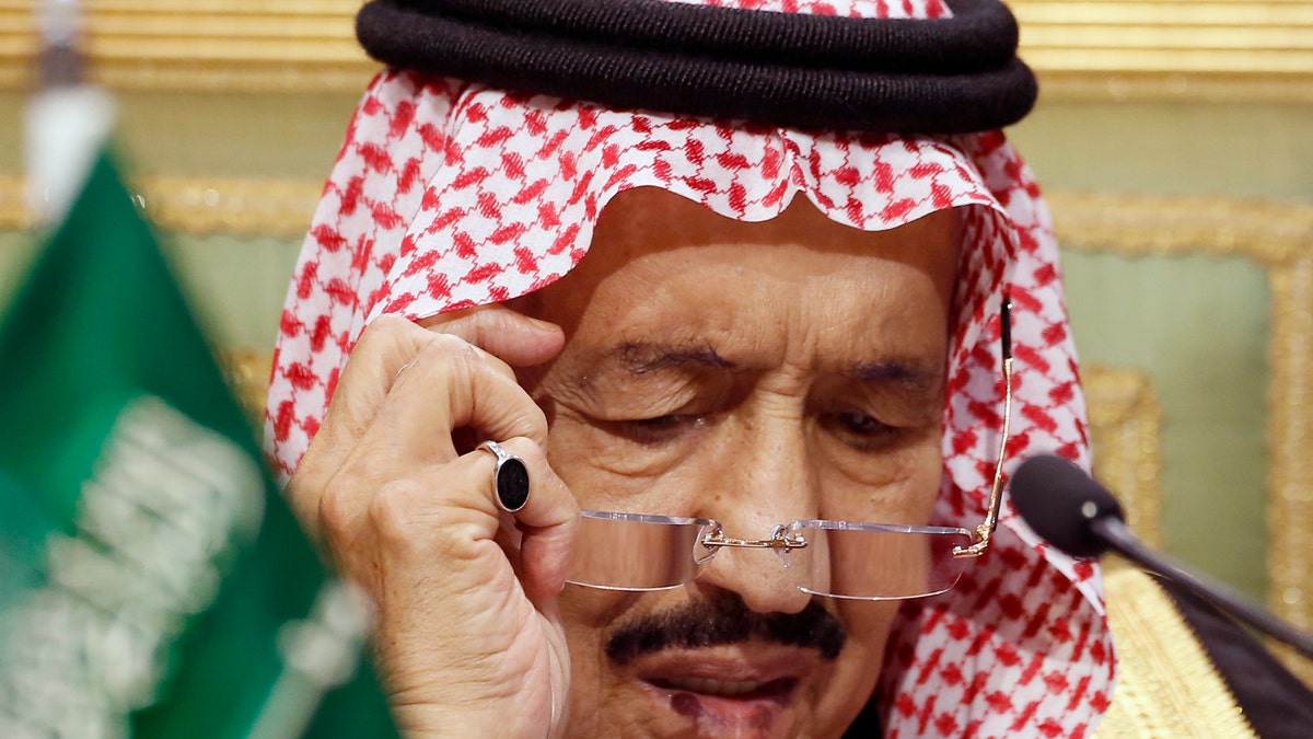 Saudi King Salman chairs the 40th Gulf Cooperation Council Summit in Riyadh, Saudi Arabia on Dec. 10, 2019. (AP Photo/Amr Nabil, File)