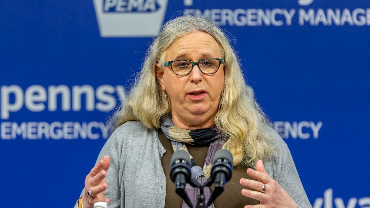 Pennsylvania Secretary of Health Dr. Rachel Levine speaks to reporters in Harrisburg, Pa., May 29, 2020. (Associated Press)