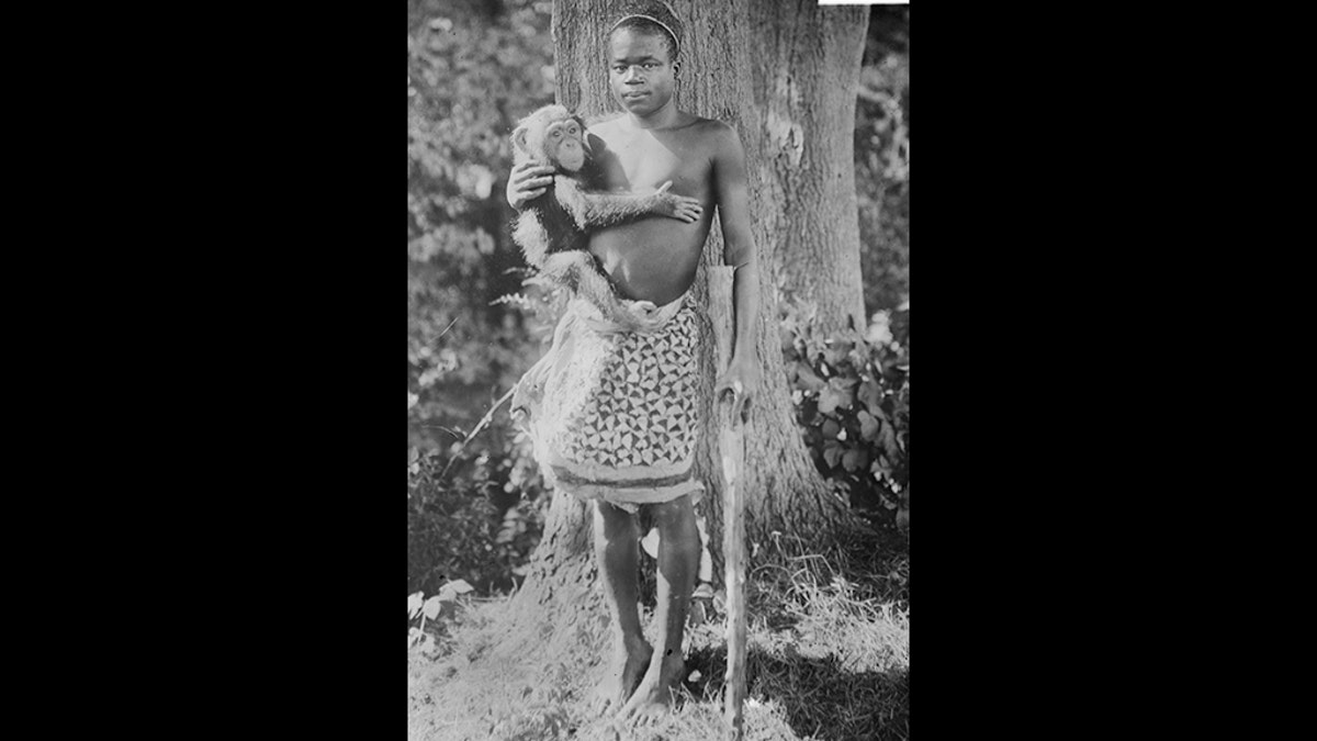 This photo, circa 1915, from the Library of Congress, shows Ota Benga. The organization that runs New York's Bronx Zoo is apologizing for racist episodes in the zoo's past, including putting Ota Benga, a Central African man, on display in the Monkey House in 1906. "In the name of equality, transparency, and accountability, we must confront our organization's historic role in promoting racial injustice as we advance our mission to save wildlife and wild places," officials with the Wildlife Conservation Society said in a statement Wednesday, July 30, 2020. (Library of Congress, Prints &amp; Photographs Division via AP)