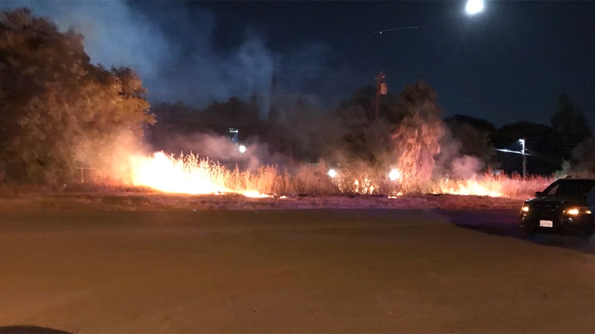 Dozens of structures were threatened by fires in Contra Costa County in Northern California on the Fourth of July as many launched fireworks to celebrate the holiday.