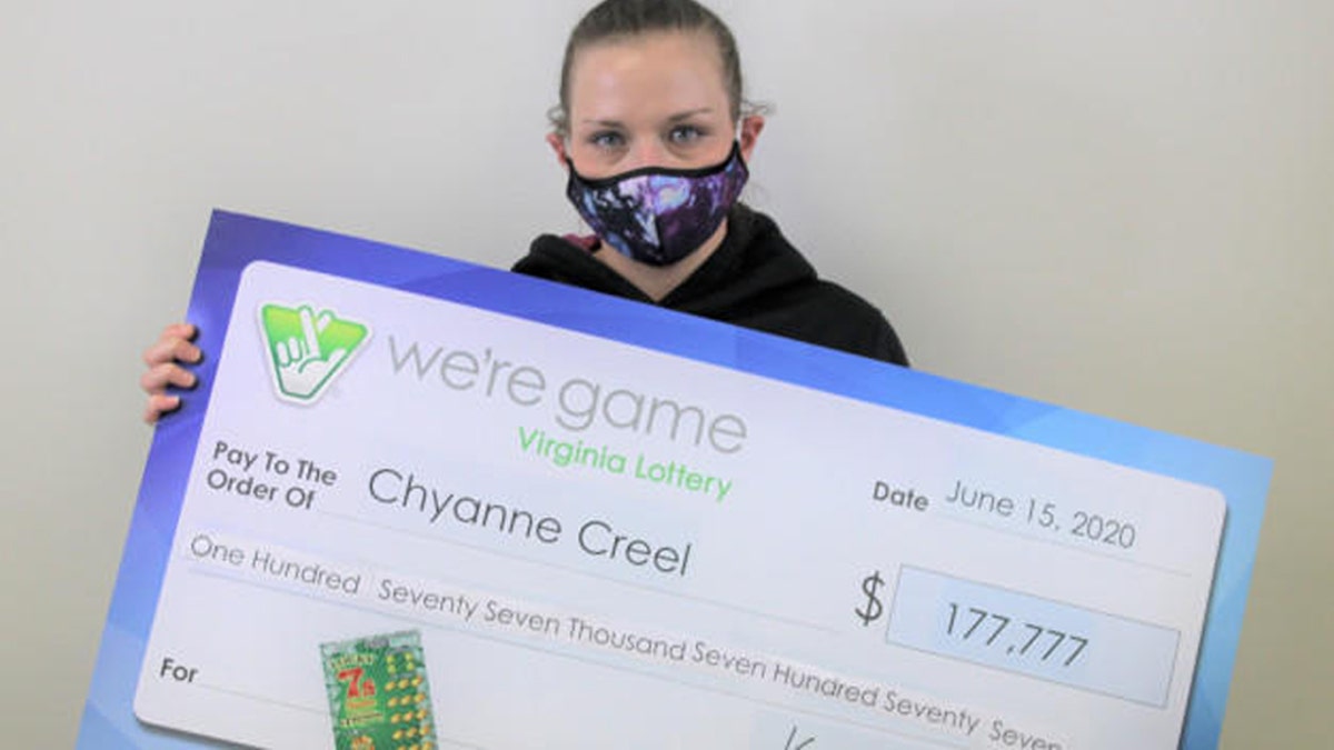 Chyanne Creel described the moment to Virginia Lottery officials, saying “it just doesn’t seem real."