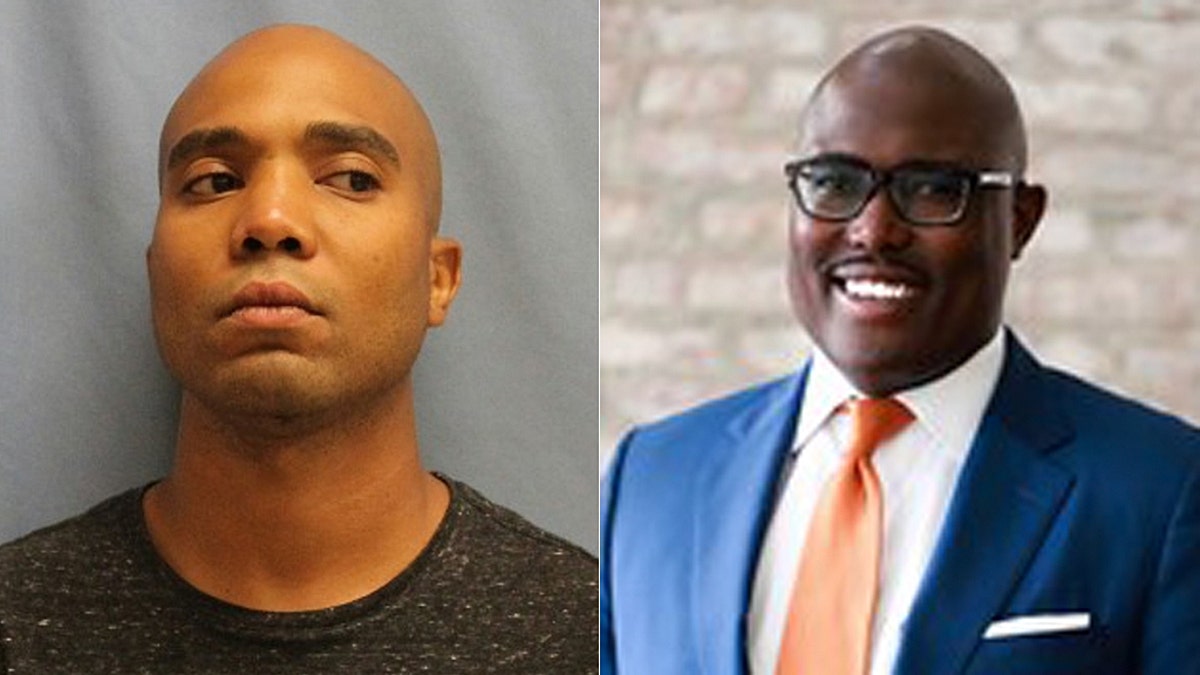 Darrell Lamont Scott (left) — brother of Little Rock mayor Frank Scott, Jr. (right) —  hopped into the car as the engine was running in the parking lot outside Baptist Hospital.