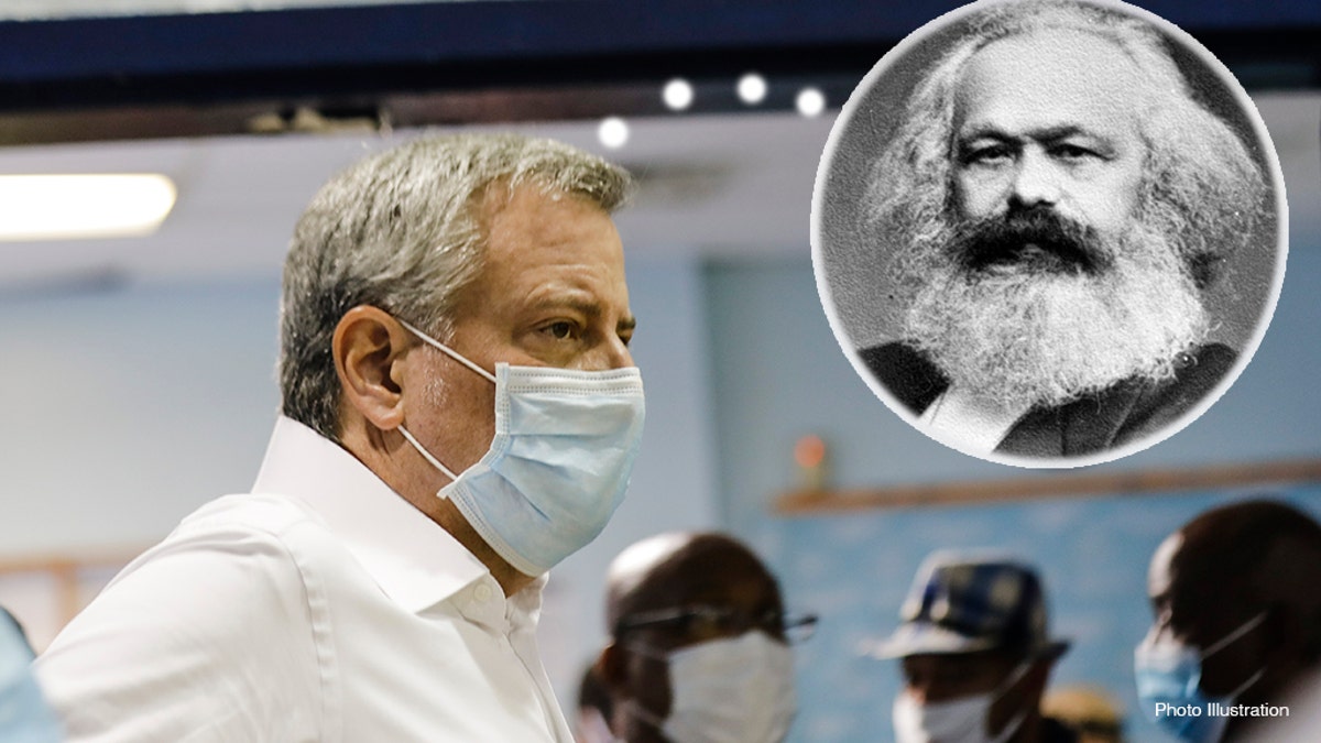 De Blasio cited Karl Marx with admiration